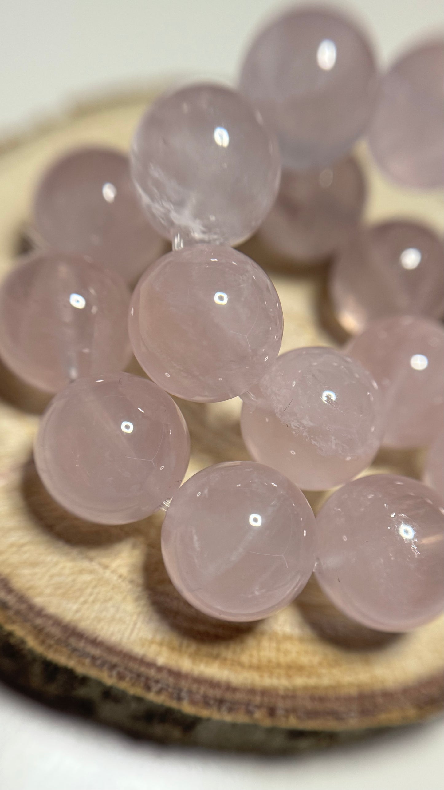 Bracelet en quartz rose haute qualité