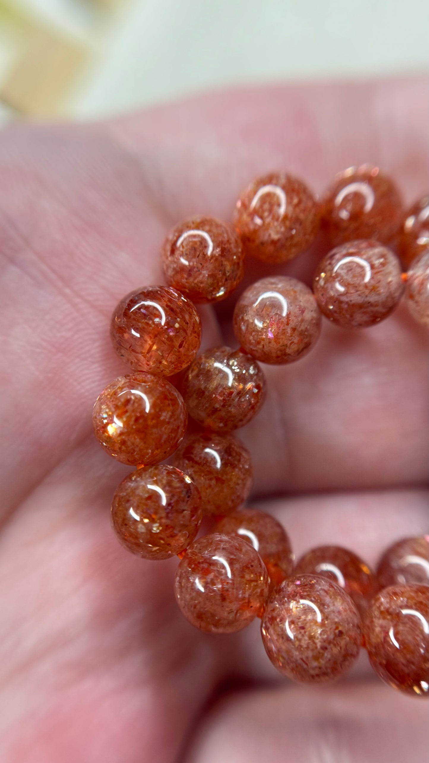 Bracelet en pierre de soleil haute qualité