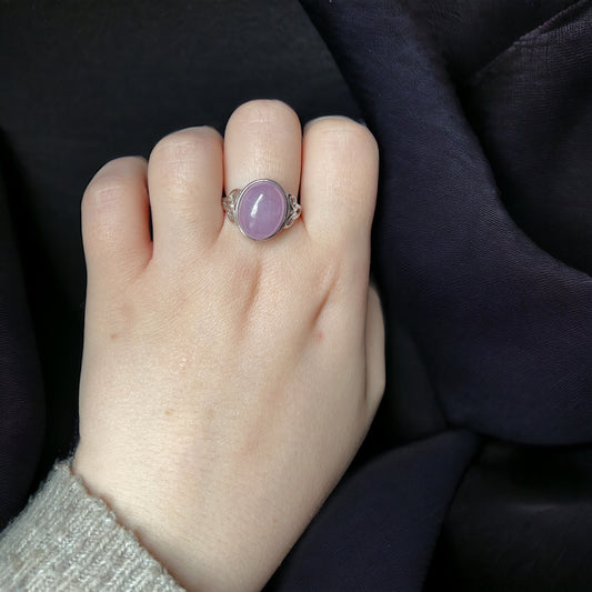 Bague en Kunzite et argent 925