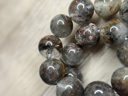 Bracelet quartz jardin - Lodolite