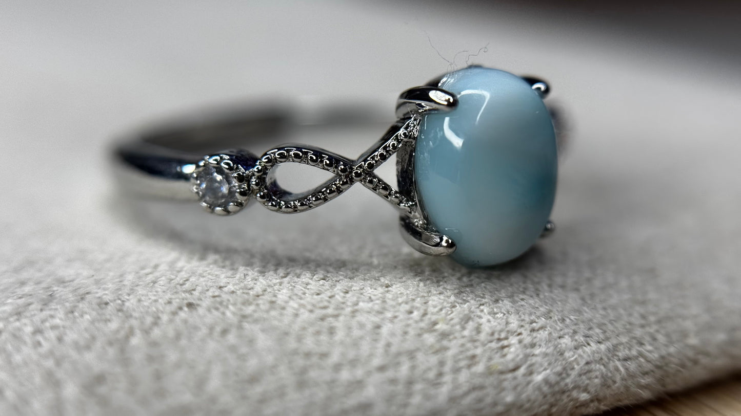 Bague larimar - argent