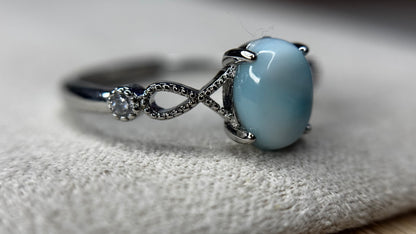 Bague larimar - argent