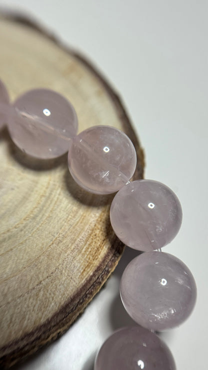 Bracelet en quartz rose haute qualité