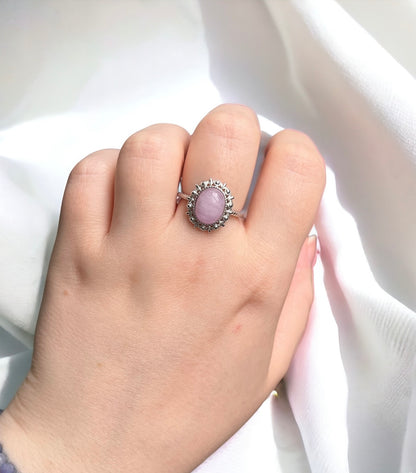 Bague en Kunzite et argent 925