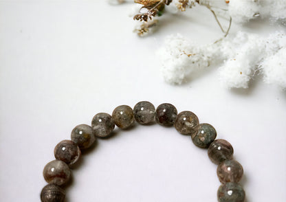 Bracelet quartz jardin - Lodolite