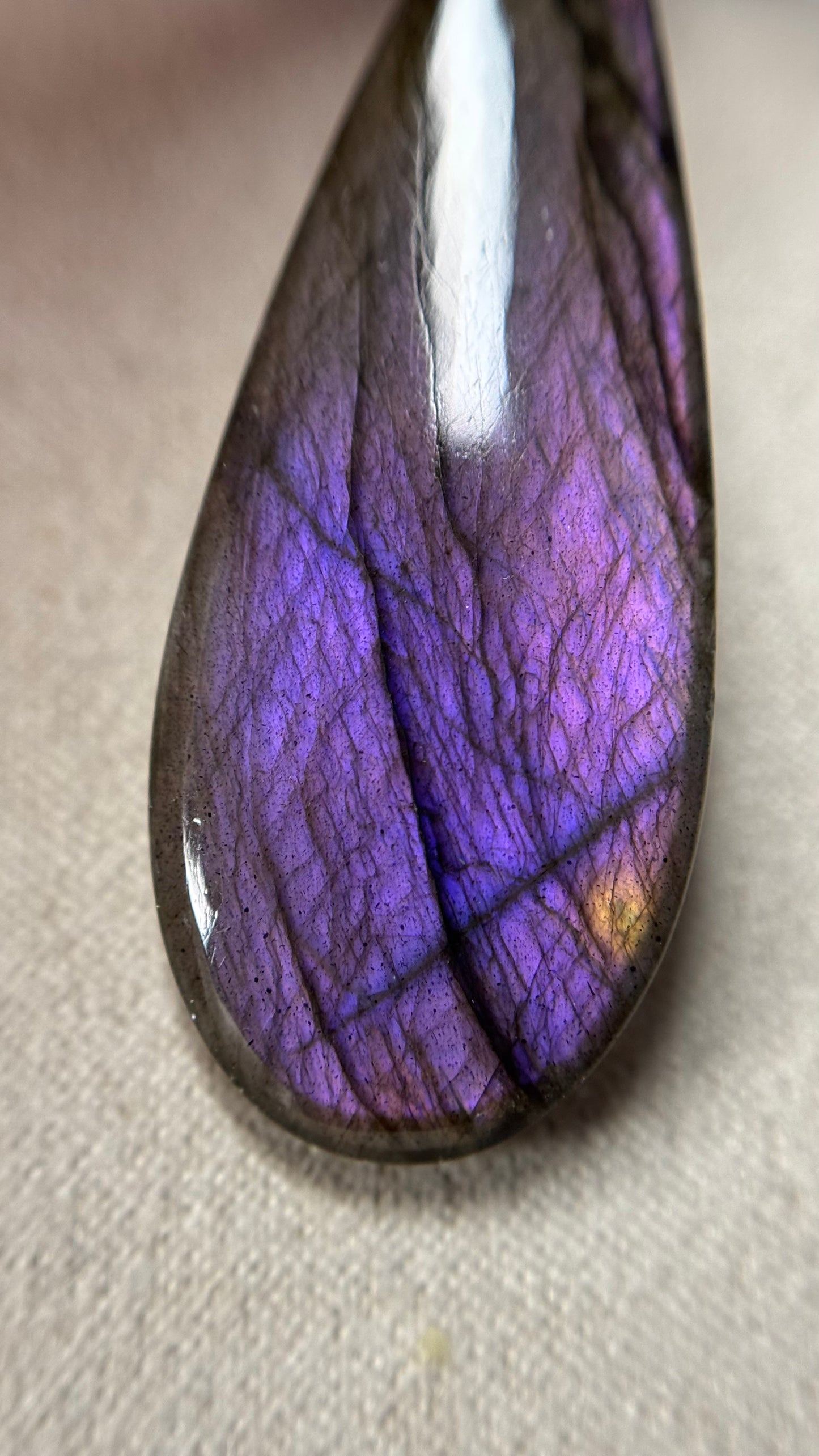 Pendentif labradorite violette HQ