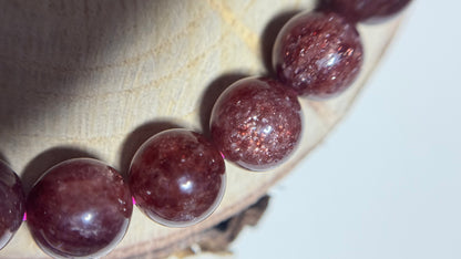 Bracelet quartz fraise haute qualité