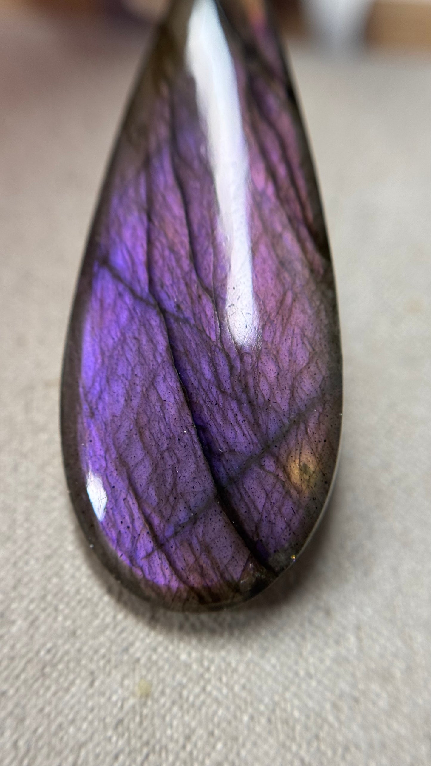 Pendentif labradorite violette HQ