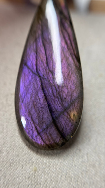 Pendentif labradorite violette HQ