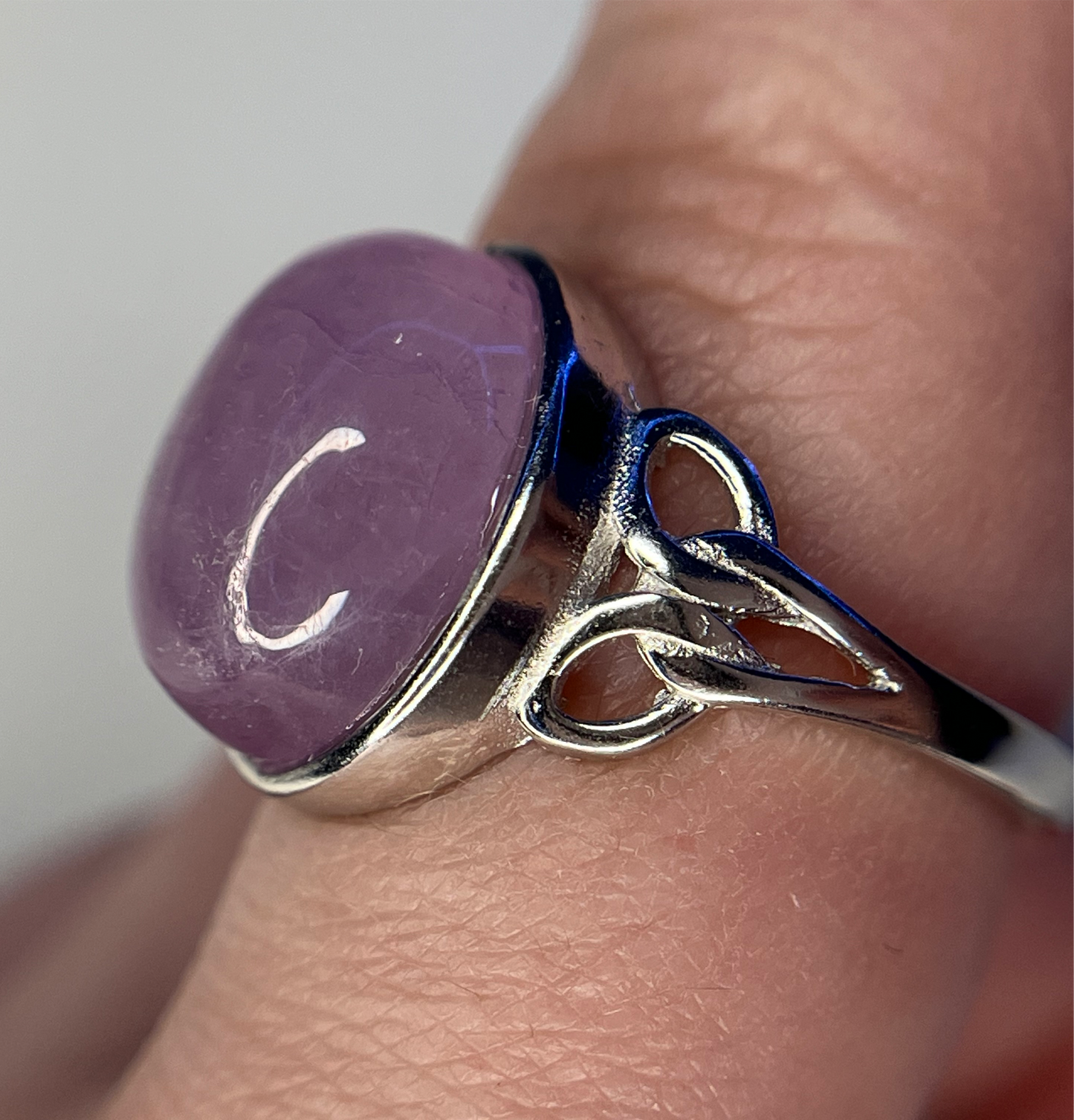 Bague en Kunzite et argent 925