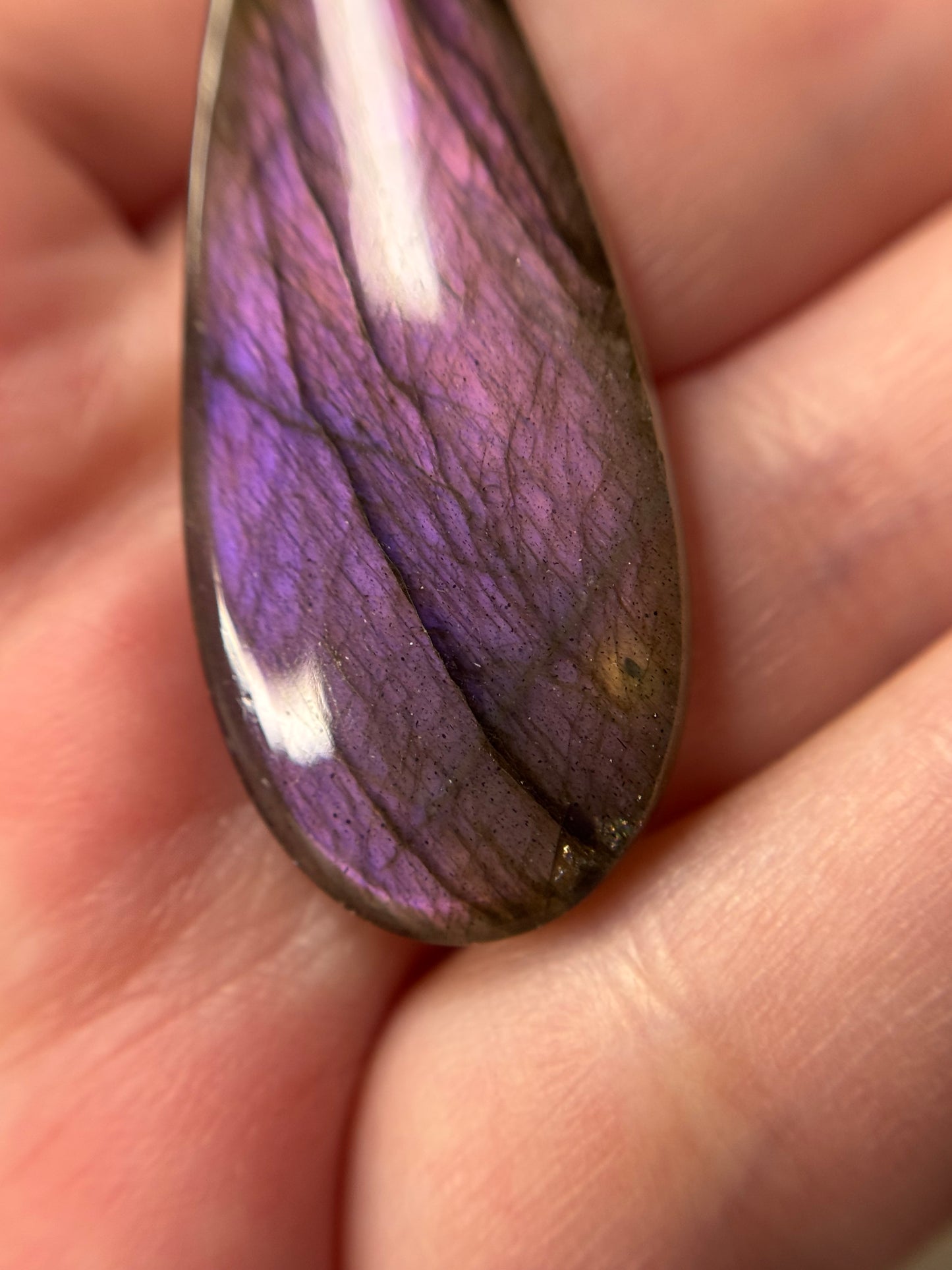 Pendentif labradorite violette HQ