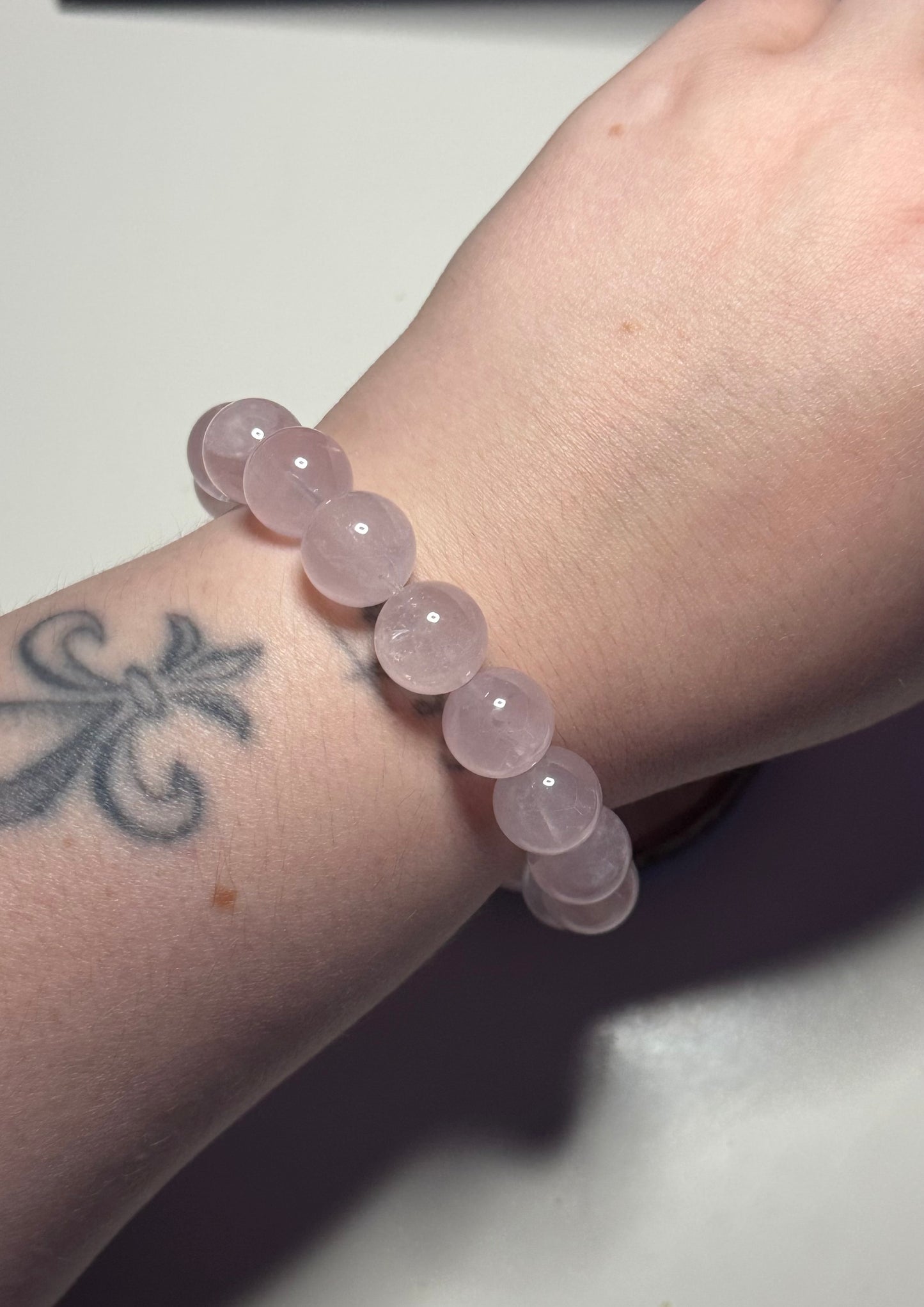 Bracelet en quartz rose haute qualité