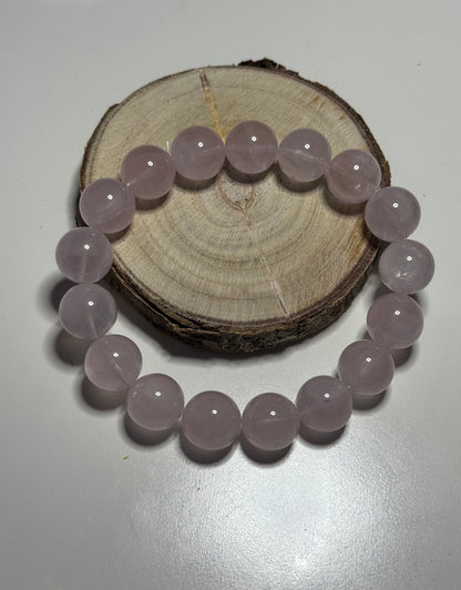Bracelet en quartz rose haute qualité