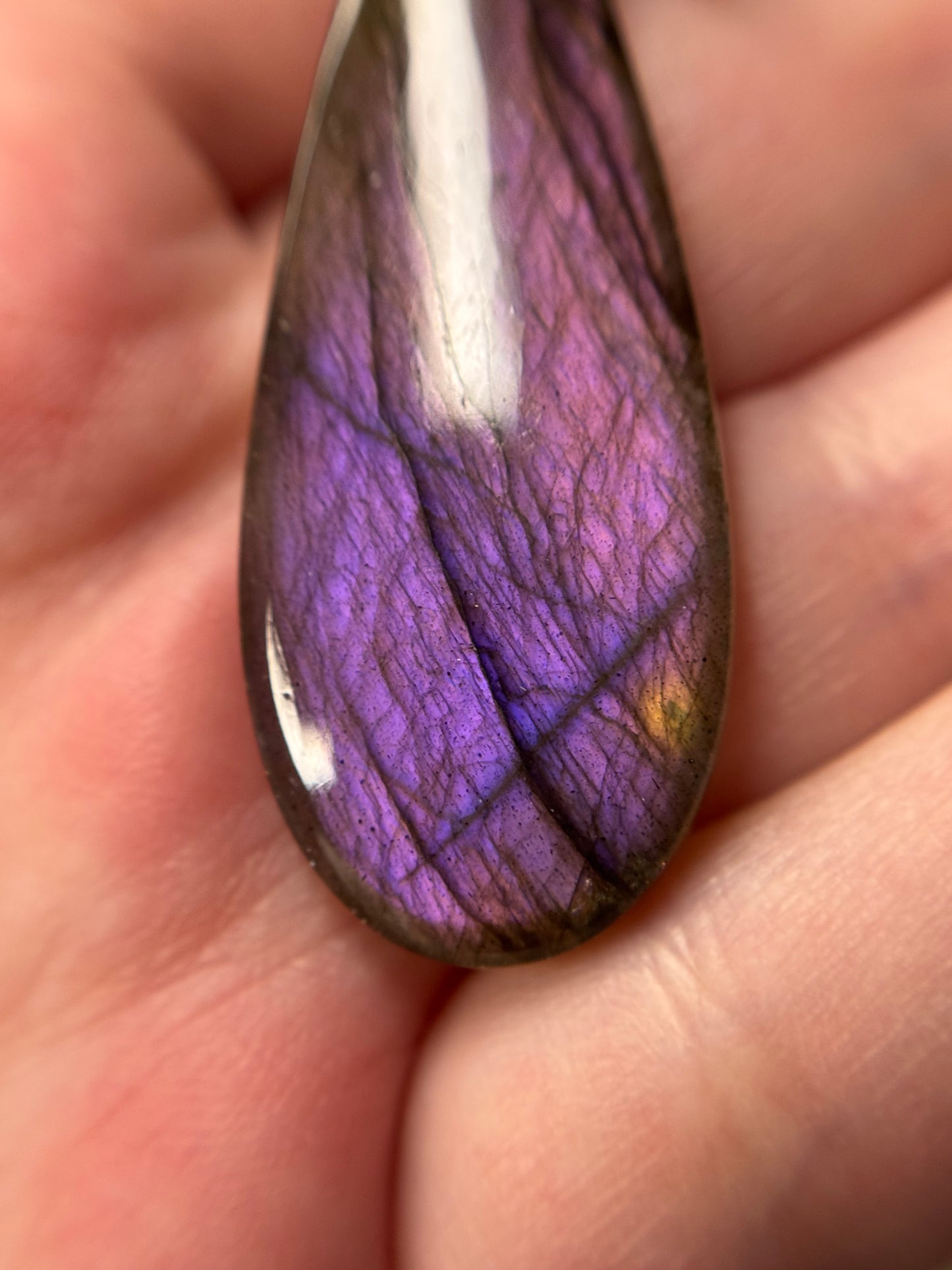 Pendentif labradorite violette HQ