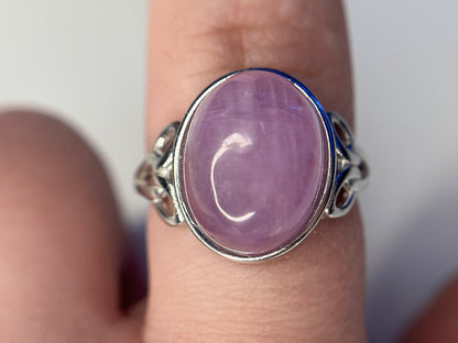 Bague en Kunzite et argent 925