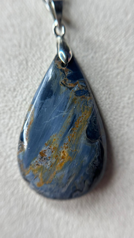 Pendentif Pietersite bleue