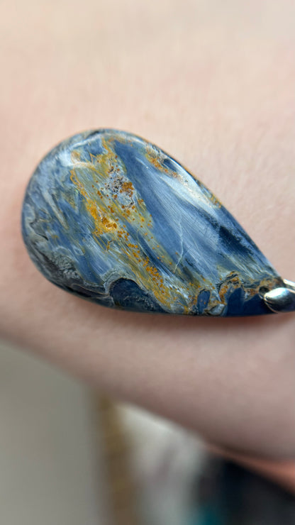 Pendentif Pietersite bleue