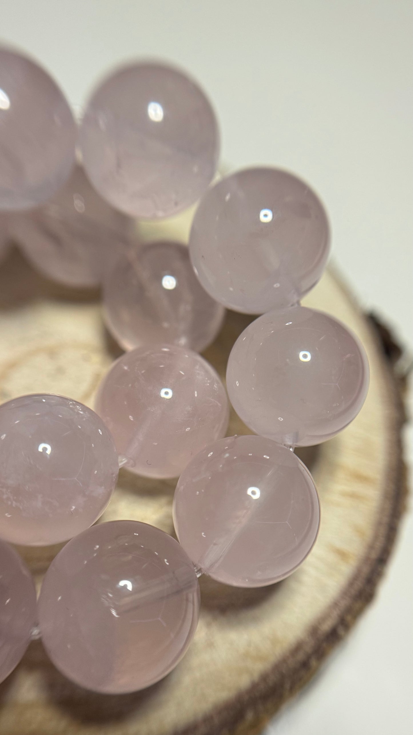 Bracelet en quartz rose haute qualité