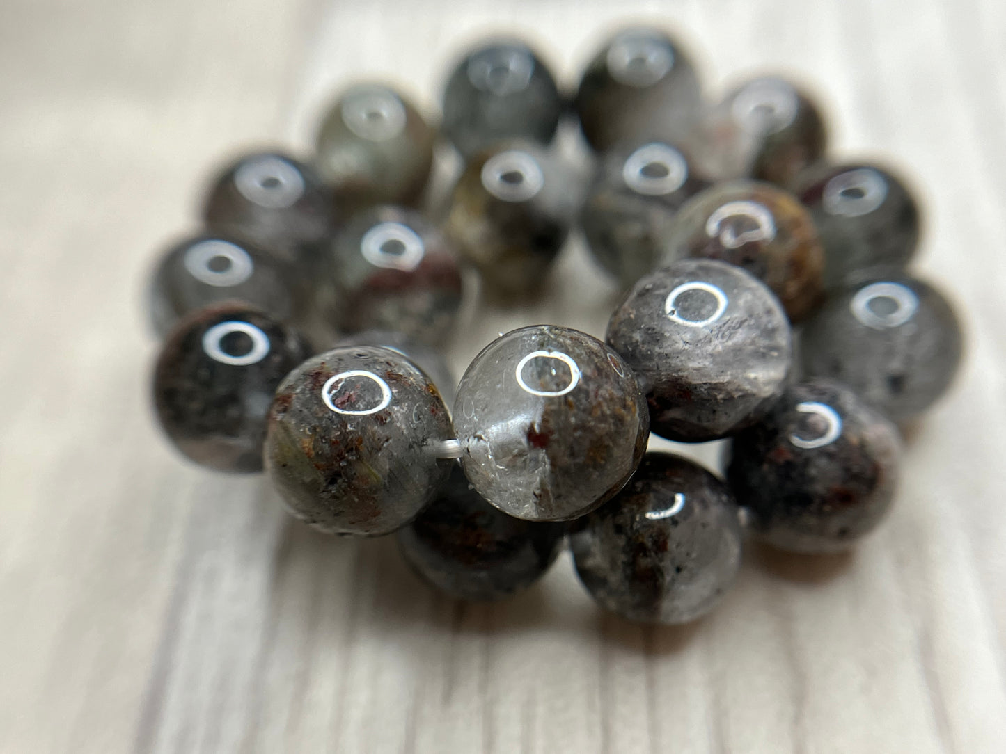 Bracelet quartz jardin - Lodolite