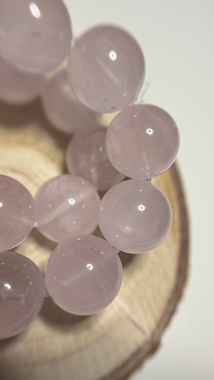 Bracelet en quartz rose haute qualité