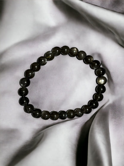 Bracelet pierre de lune noire