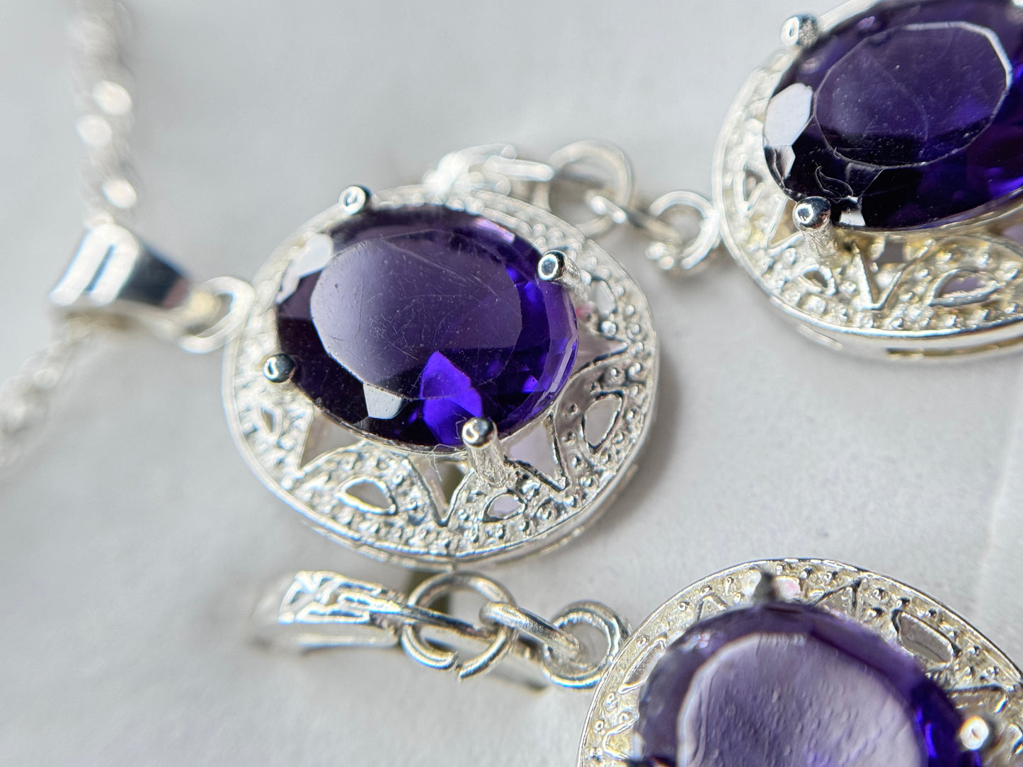 Parure amethyste et argent 925