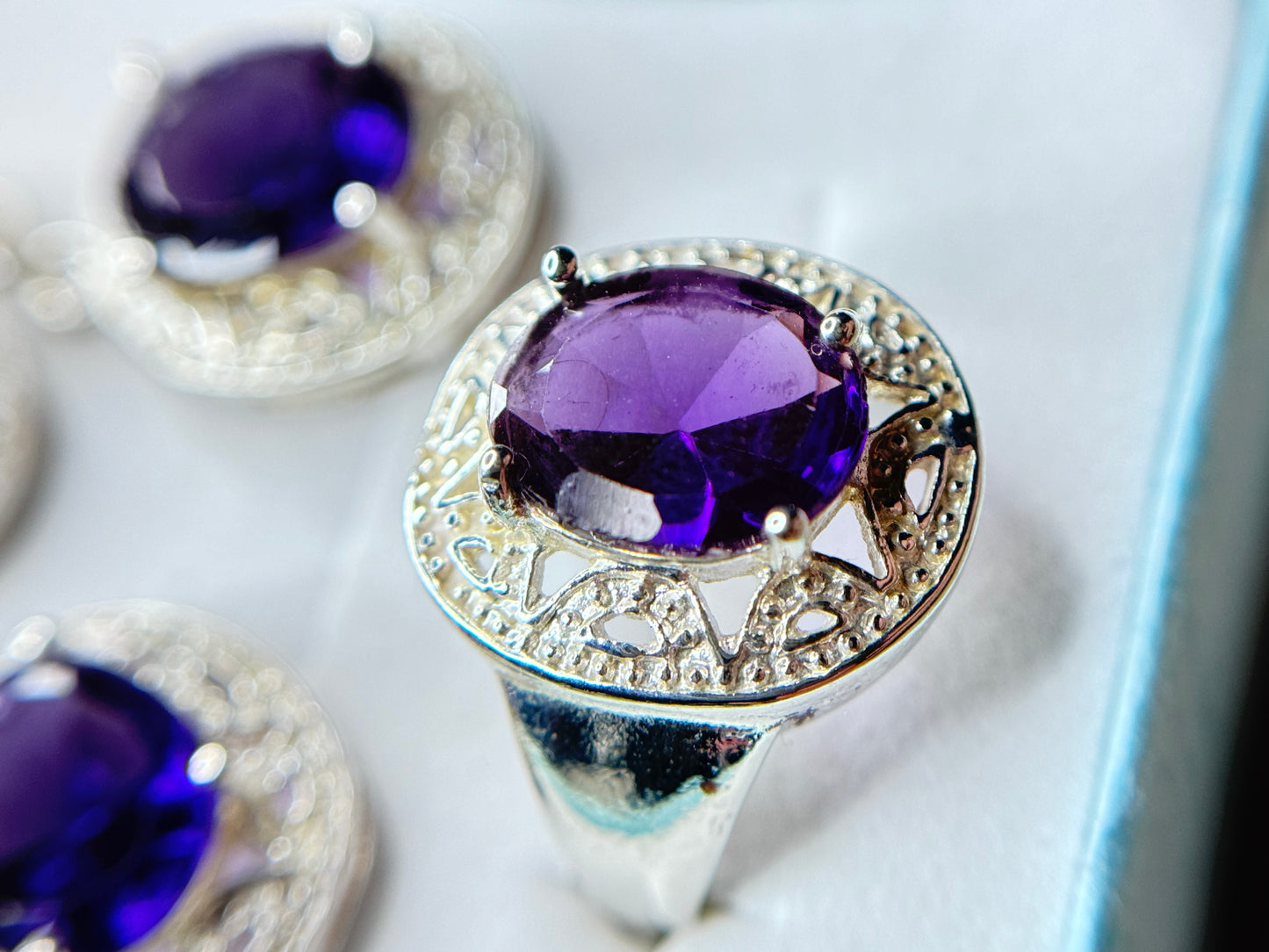 Parure amethyste et argent 925