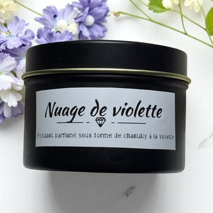 Nuage de violette - fondant chantilly