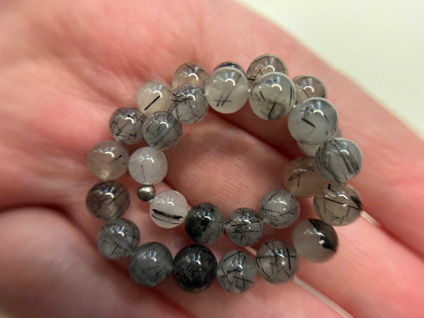 Bracelet quartz tourmaline