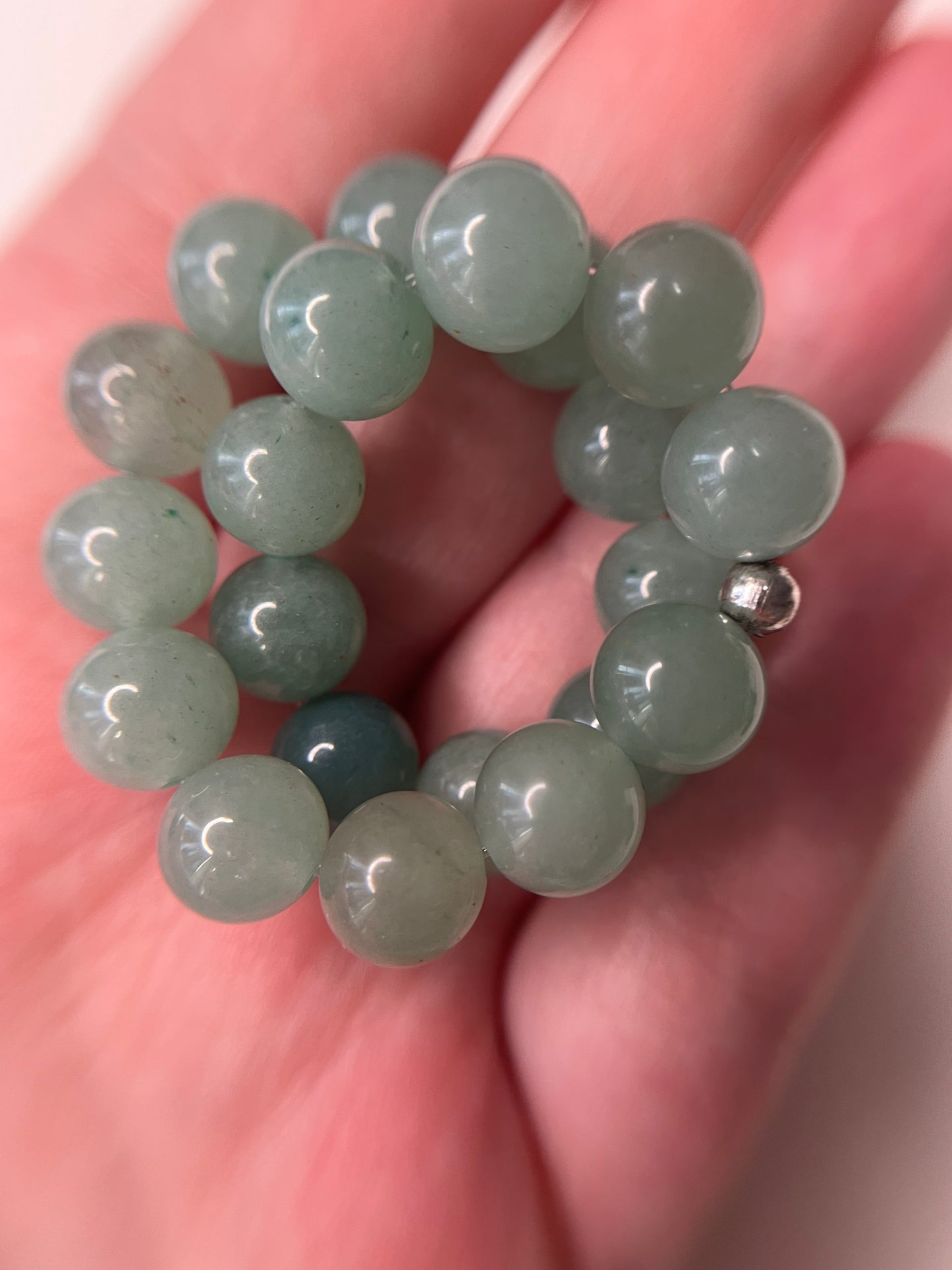 Bracelet en aventurine verte