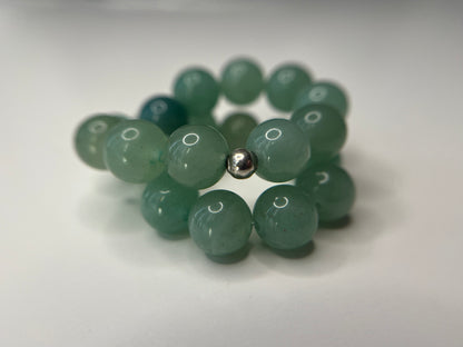 Bracelet en aventurine verte